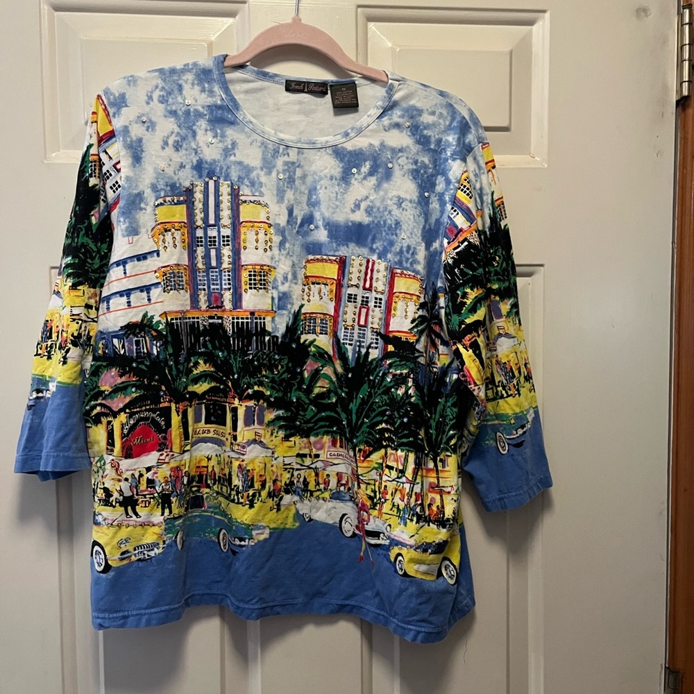 French Postcards Vintage Style graphic shirt 1X